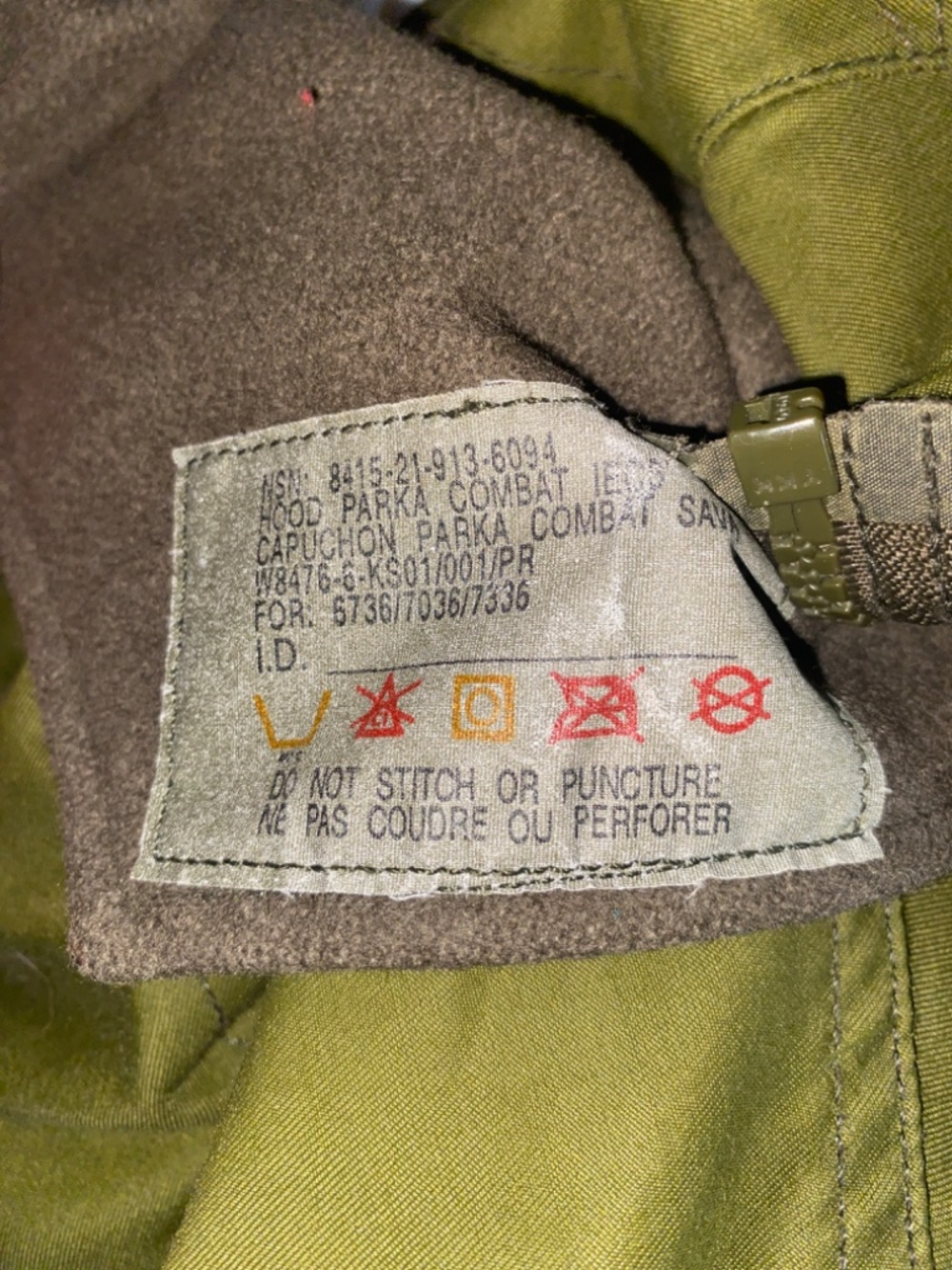 Canadian Forces Army Gore-Tex IECS Combat Parka 70/36 (Fits like a Large) - Picture 7 of 9
